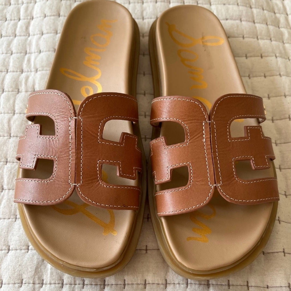 Sam Edelman Tan Slide Sandals